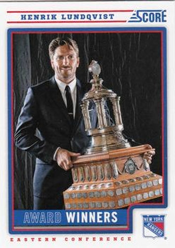 #493 Henrik Lundqvist - New York Rangers - 2012-13 Score Hockey