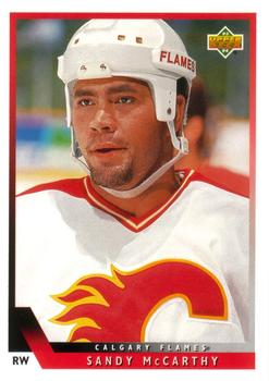 #493 Sandy McCarthy - Calgary Flames - 1993-94 Upper Deck Hockey