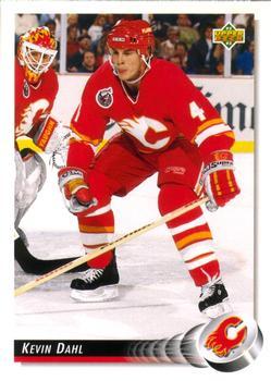 #493 Kevin Dahl - Calgary Flames - 1992-93 Upper Deck Hockey