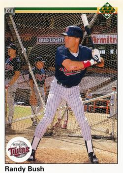 #493 Randy Bush - Minnesota Twins - 1990 Upper Deck Baseball