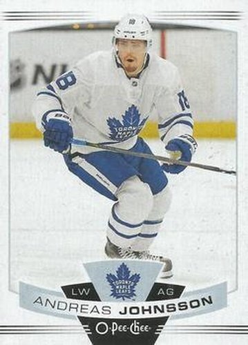 #493 Andreas Johnsson - Toronto Maple Leafs - 2019-20 O-Pee-Chee Hockey