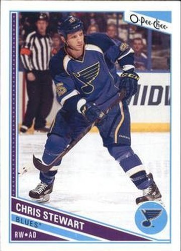 #493 Chris Stewart - St. Louis Blues - 2013-14 O-Pee-Chee Hockey