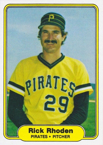 #493 Rick Rhoden - Pittsburgh Pirates - 1982 Fleer Baseball