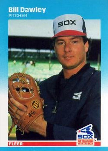 #493 Bill Dawley - Chicago White Sox - 1987 Fleer Baseball