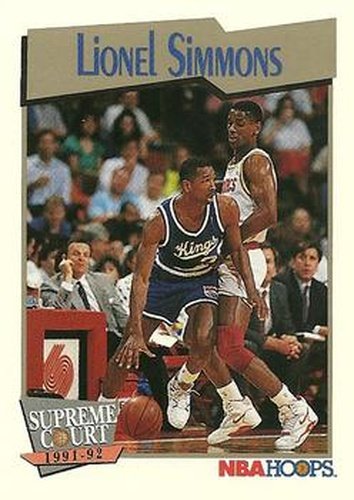 #493 Lionel Simmons - Sacramento Kings - 1991-92 Hoops Basketball