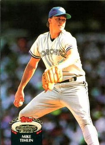 #493 Mike Timlin - Toronto Blue Jays - 1992 Stadium Club Baseball
