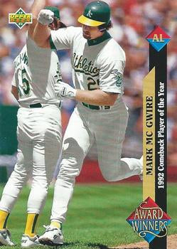 #493 Mark McGwire - Oakland Athletics - 1993 Upper Deck Baseball