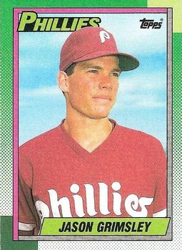 #493 Jason Grimsley - Philadelphia Phillies - 1990 O-Pee-Chee Baseball