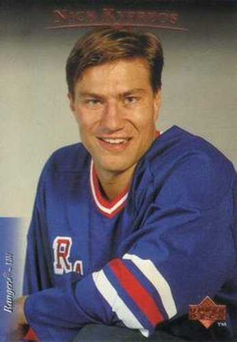 #493 Nick Kypreos - New York Rangers - 1995-96 Upper Deck Hockey