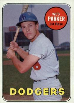 #493b Wes Parker - Los Angeles Dodgers - 1969 Topps Baseball