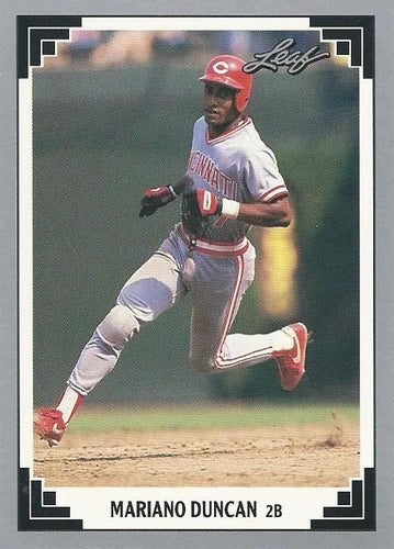 #494 Mariano Duncan - Cincinnati Reds - 1991 Leaf Baseball