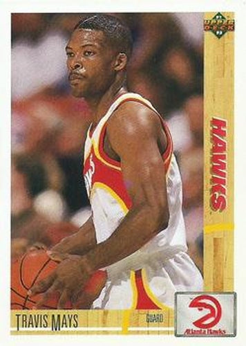#494 Travis Mays - Atlanta Hawks - 1991-92 Upper Deck Basketball