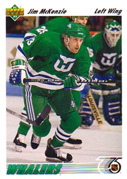 #494 Jim McKenzie - Hartford Whalers - 1991-92 Upper Deck Hockey