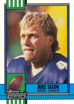 #494 Mike Saxon - Dallas Cowboys - 1990 Topps Football