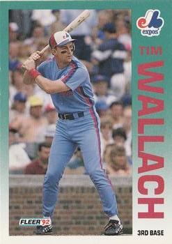 #494 Tim Wallach - Montreal Expos - 1992 Fleer Baseball