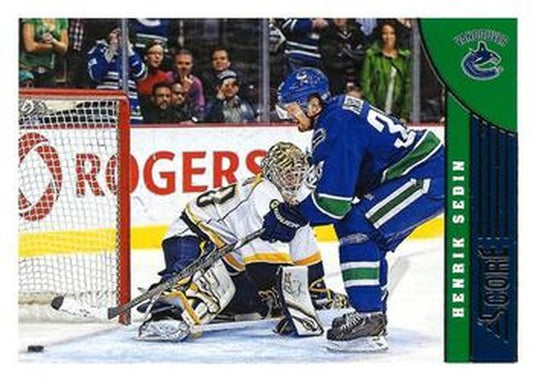 #494 Henrik Sedin - Vancouver Canucks - 2013-14 Score Hockey