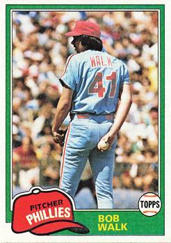 #494 Bob Walk - Philadelphia Phillies - 1981 Topps Baseball