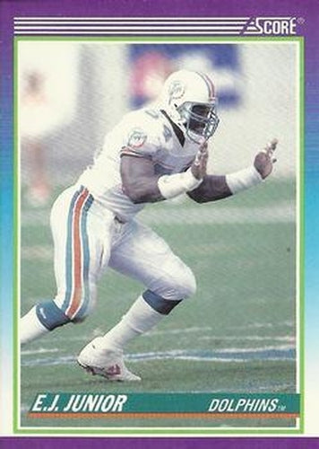 #494 E.J. Junior - Miami Dolphins - 1990 Score Football