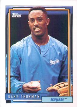 #494 Gary Thurman - Kansas City Royals - 1992 Topps Baseball