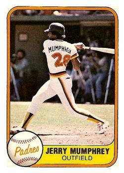 #494 Jerry Mumphrey - San Diego Padres - 1981 Fleer Baseball