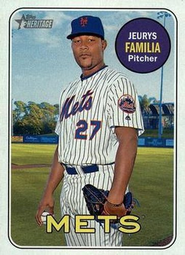 #494 Jeurys Familia - New York Mets - 2018 Topps Heritage Baseball