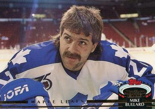 #494 Mike Bullard - Toronto Maple Leafs - 1992-93 Stadium Club Hockey