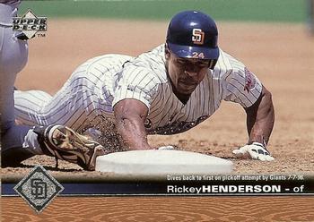 #494 Rickey Henderson - San Diego Padres - 1997 Upper Deck Baseball