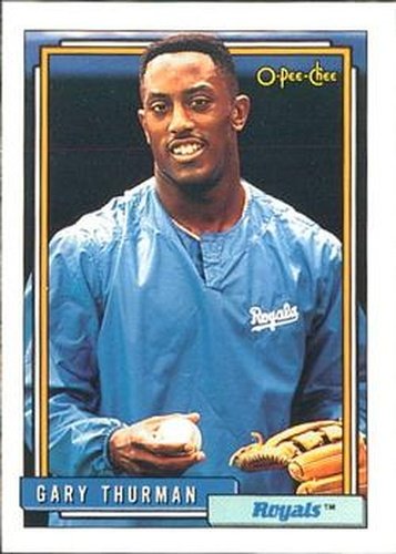 #494 Gary Thurman - Kansas City Royals - 1992 O-Pee-Chee Baseball