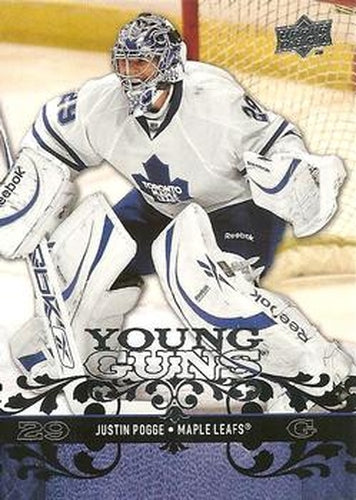 #494 Justin Pogge - Toronto Maple Leafs - 2008-09 Upper Deck Hockey