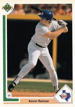#494 Kevin Reimer - Texas Rangers - 1991 Upper Deck Baseball