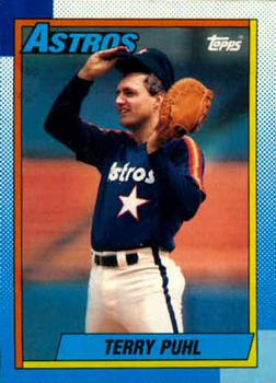 #494 Terry Puhl - Houston Astros - 1990 Topps Baseball