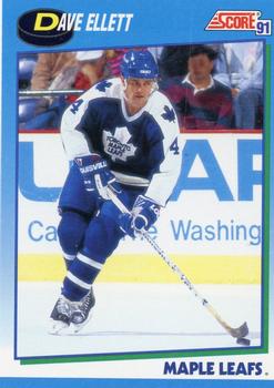 #495 Dave Ellett - Toronto Maple Leafs - 1991-92 Score Canadian Hockey