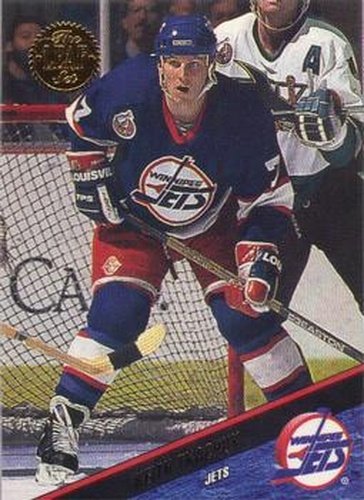 #105 Keith Tkachuk - Winnipeg Jets - 1993-94 Leaf Hockey