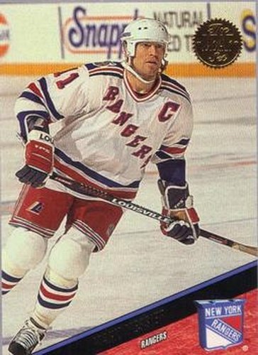 #158 Mark Messier - New York Rangers - 1993-94 Leaf Hockey