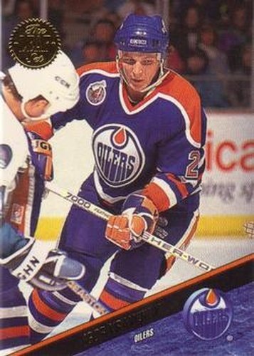 #163 Igor Kravchuk - Edmonton Oilers - 1993-94 Leaf Hockey