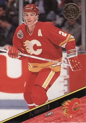 #180 Al MacInnis - Calgary Flames - 1993-94 Leaf Hockey