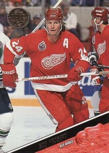 #186 Bob Probert - Detroit Red Wings - 1993-94 Leaf Hockey
