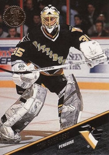#196 Tom Barrasso - Pittsburgh Penguins - 1993-94 Leaf Hockey