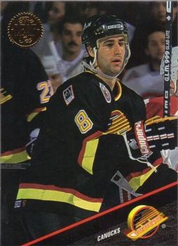 #219 Greg Adams - Vancouver Canucks - 1993-94 Leaf Hockey