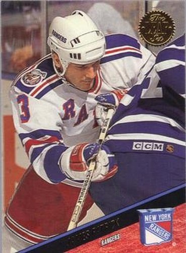 #232 James Patrick - New York Rangers - 1993-94 Leaf Hockey