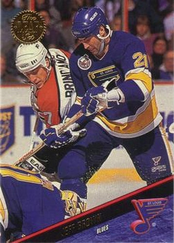 #29 Jeff Brown - St. Louis Blues - 1993-94 Leaf Hockey