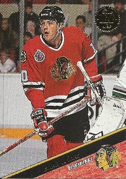 #398 Brian Noonan - Chicago Blackhawks - 1993-94 Leaf Hockey