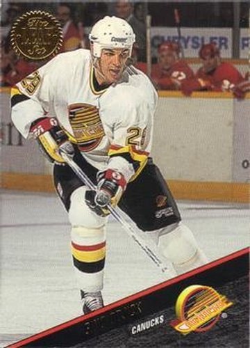 #418 Gino Odjick - Vancouver Canucks - 1993-94 Leaf Hockey