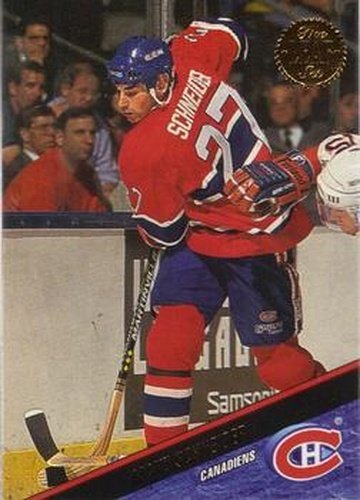 #53 Mathieu Schneider - Montreal Canadiens - 1993-94 Leaf Hockey