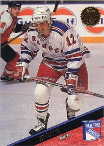 #90 Ed Olczyk - New York Rangers - 1993-94 Leaf Hockey