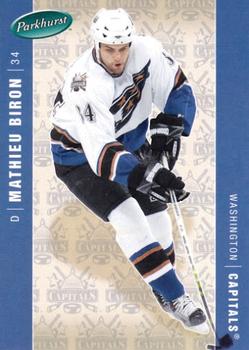 #495 Mathieu Biron - Washington Capitals - 2005-06 Parkhurst Hockey