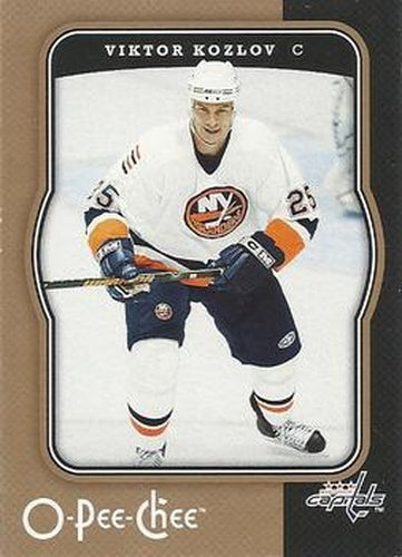 #495 Viktor Kozlov - Washington Capitals - 2007-08 O-Pee-Chee Hockey