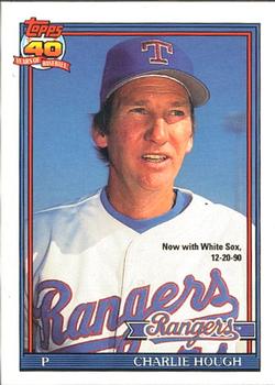 #495 Charlie Hough - Chicago White Sox - 1991 O-Pee-Chee Baseball