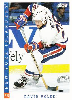 #495 David Volek - New York Islanders - 1993-94 Score Canadian Hockey