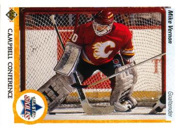 #495 Mike Vernon - Calgary Flames - 1990-91 Upper Deck Hockey